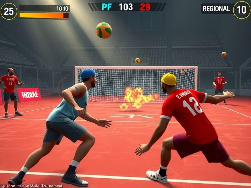 Indian Handball King regional tournament screen